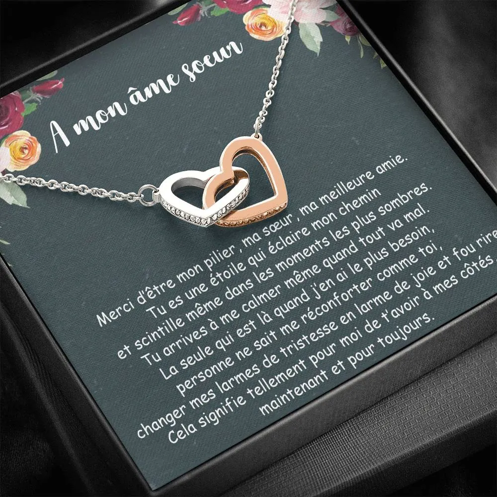 ONELOVE • Collier Meilleures Amies • Âmes Sœurs Double Cœur