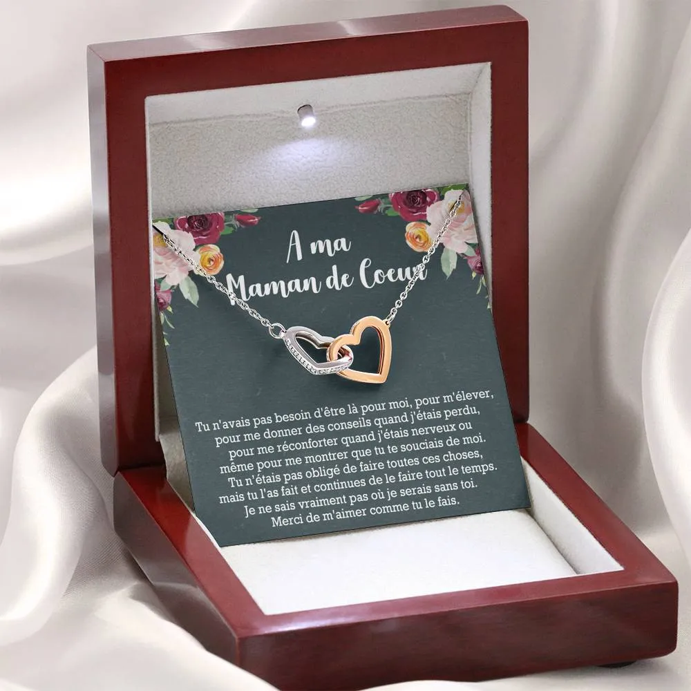 ONEMOM • Collier Déclaration Maman Double Cœur