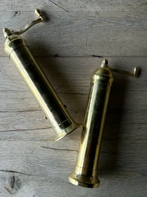OPEN BOX The Original European Brass Salt and Pepper Mill