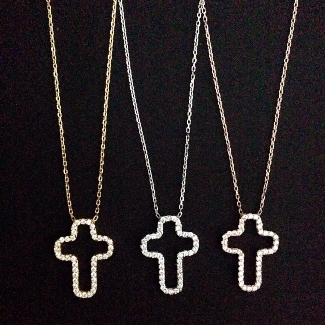 Open Cross Necklace