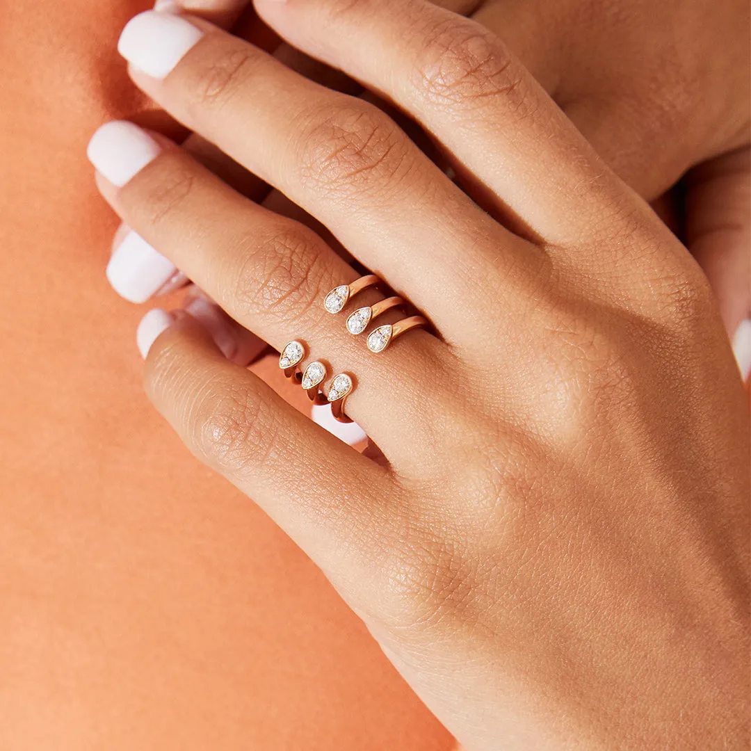 Open Cuff Diamond Ring
