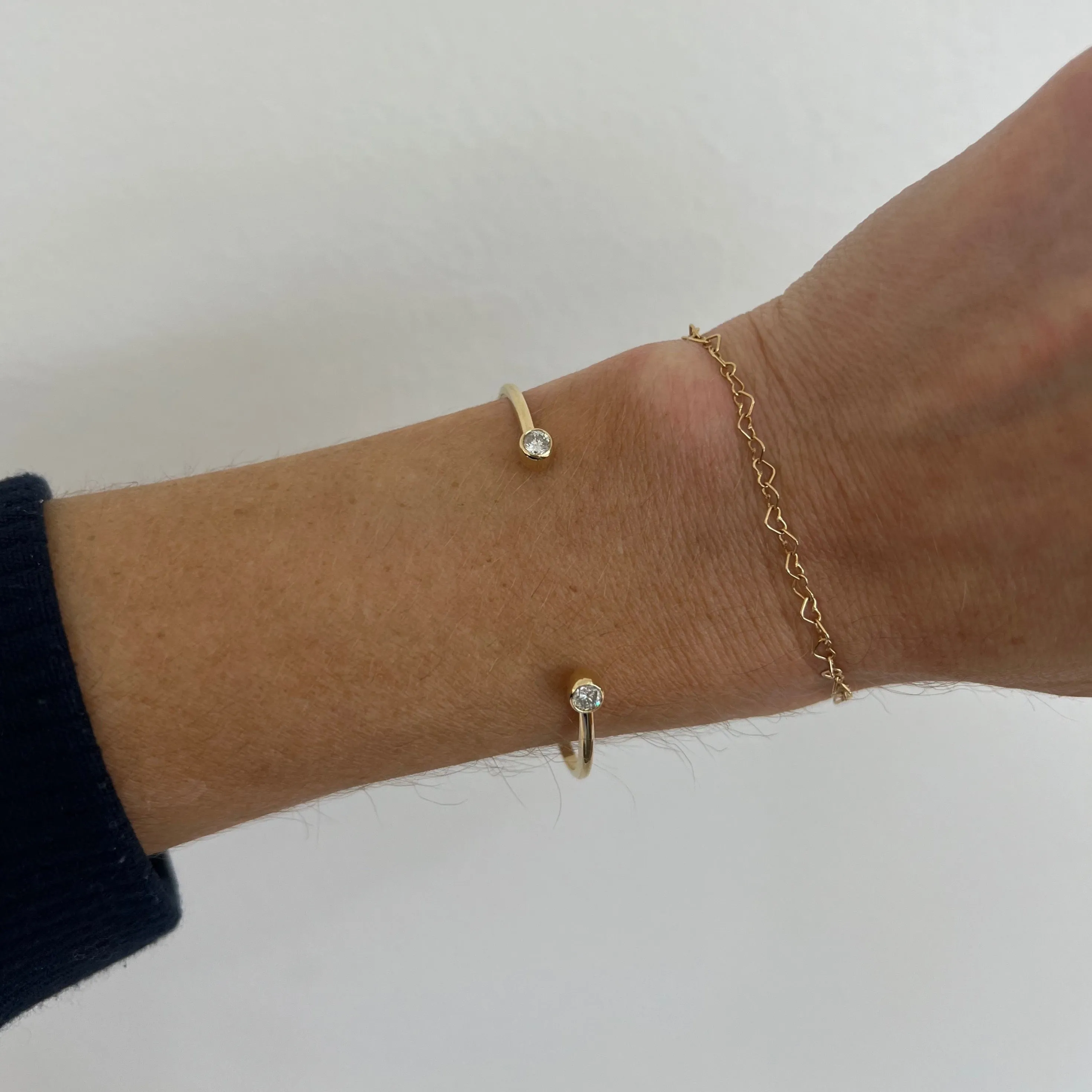 Open Diamond Cuff