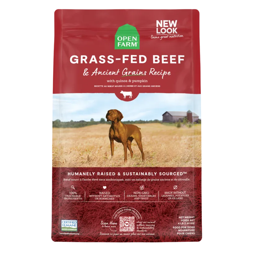 Open Farm Ancient Grains Grass-Fed Beef Dog Food