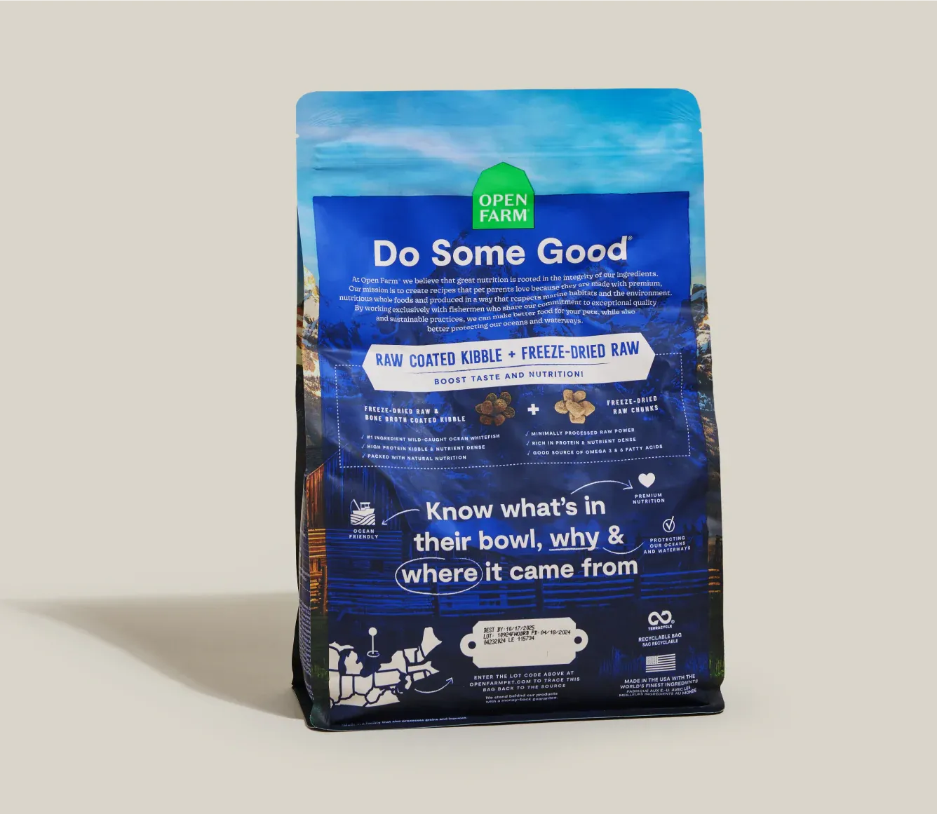 Open Farm Rawmix Dry Dog Food -  Wild Ocean