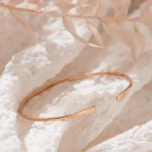 Open Hammered Bangle