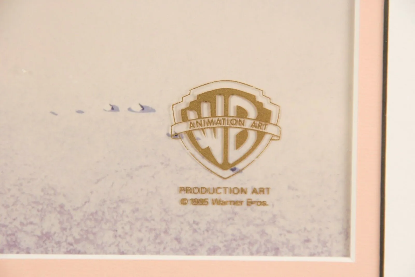 Original Warner Bros. Animation Cel of Hampton Pig from Tiny Toons w/ CoA