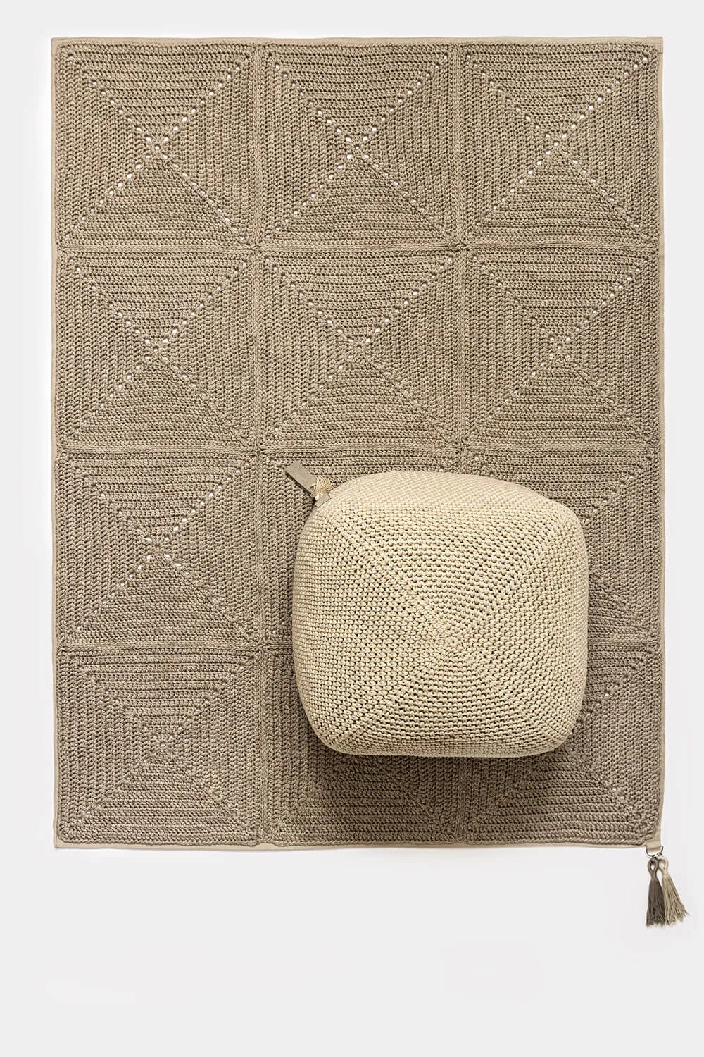 Outdoor Indoor Cube Pouf