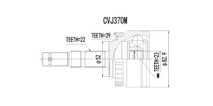 Outer Cv Joint Chev Utility 1.3D,1.4,1.8,Opel Tigra 1.8 2005-2012