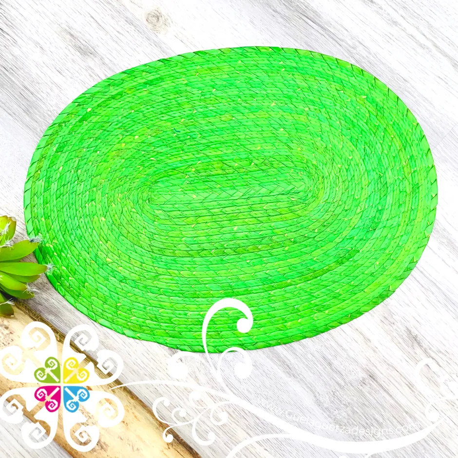 Oval Palm Artisan Placemat Set