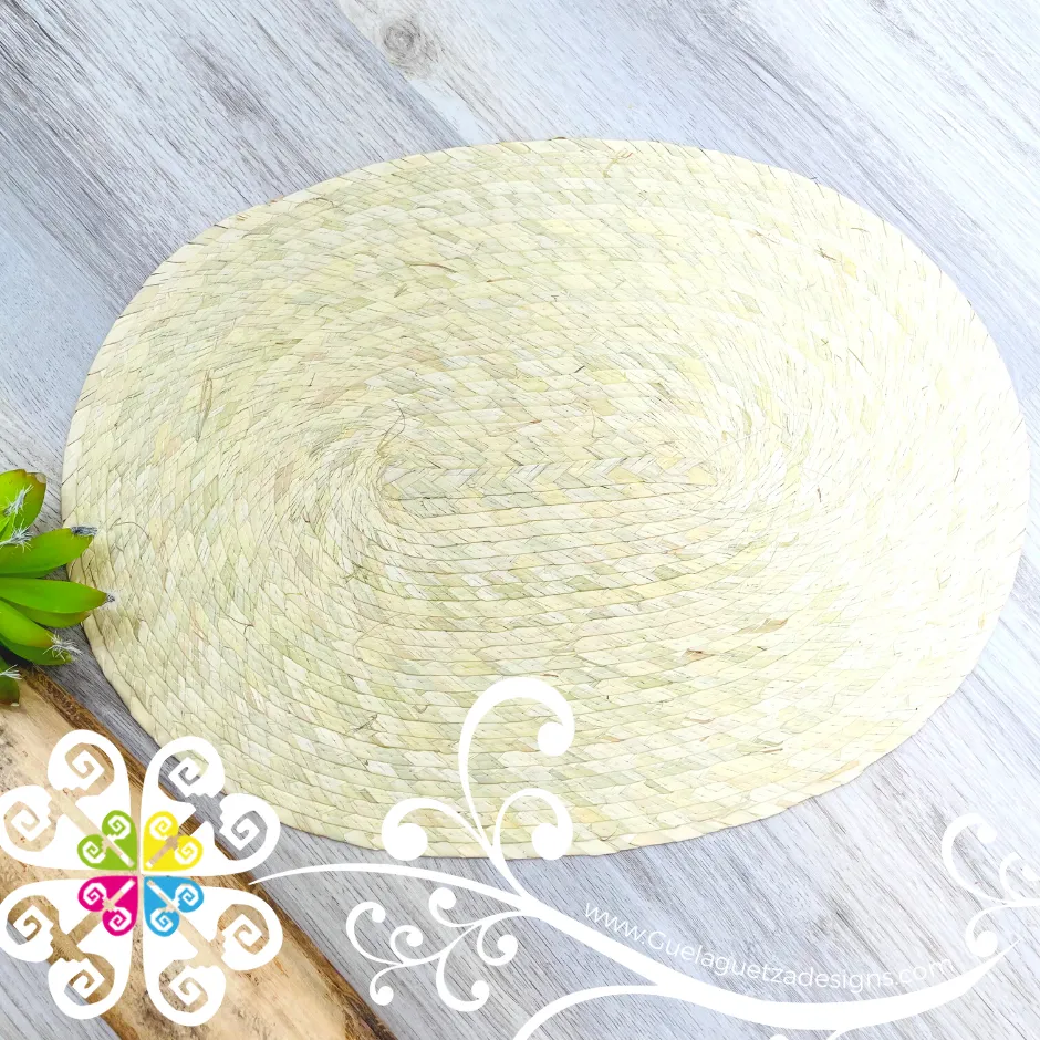 Oval Palm Artisan Placemat Set