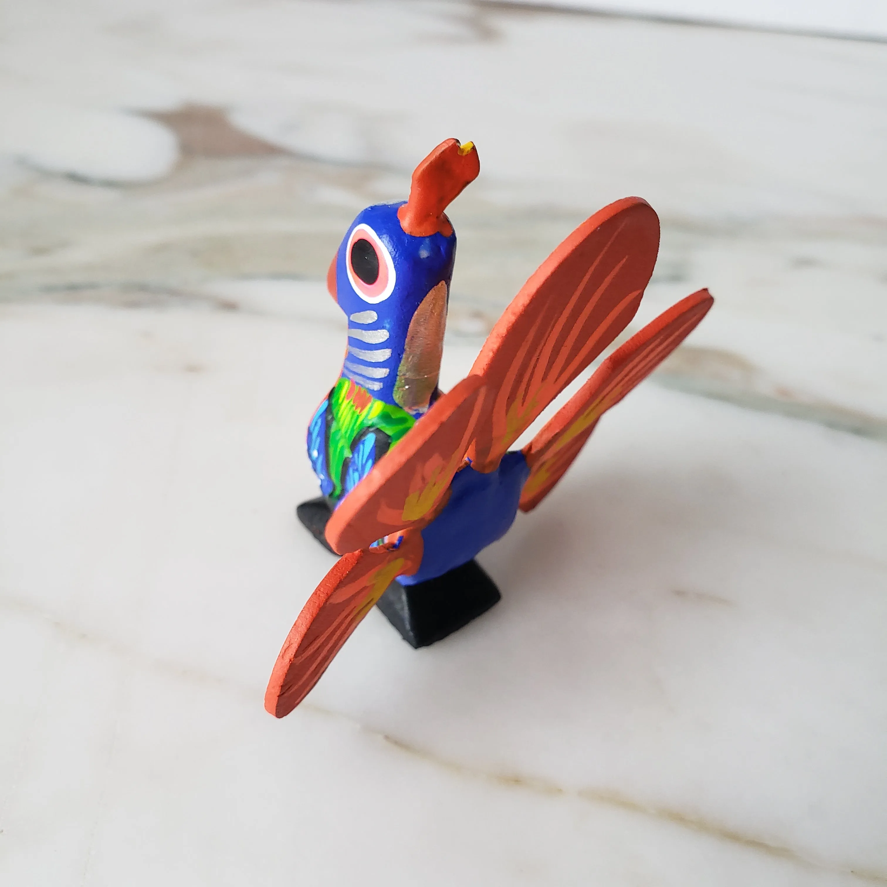 Peacock Alebrije  Wood Carving Oaxacan Folk Art
