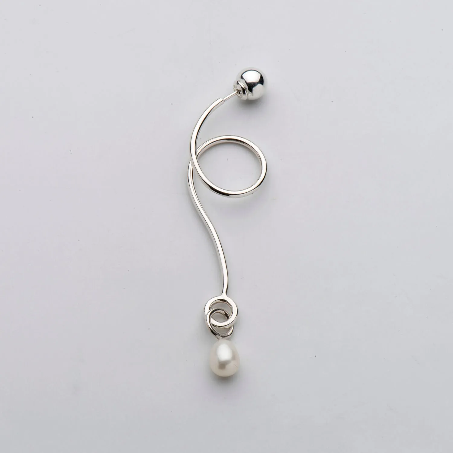 Pearl Wave Earring