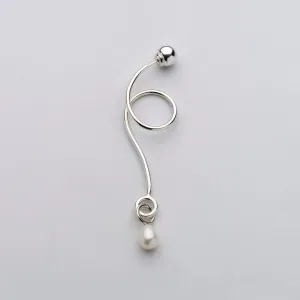 Pearl Wave Earring