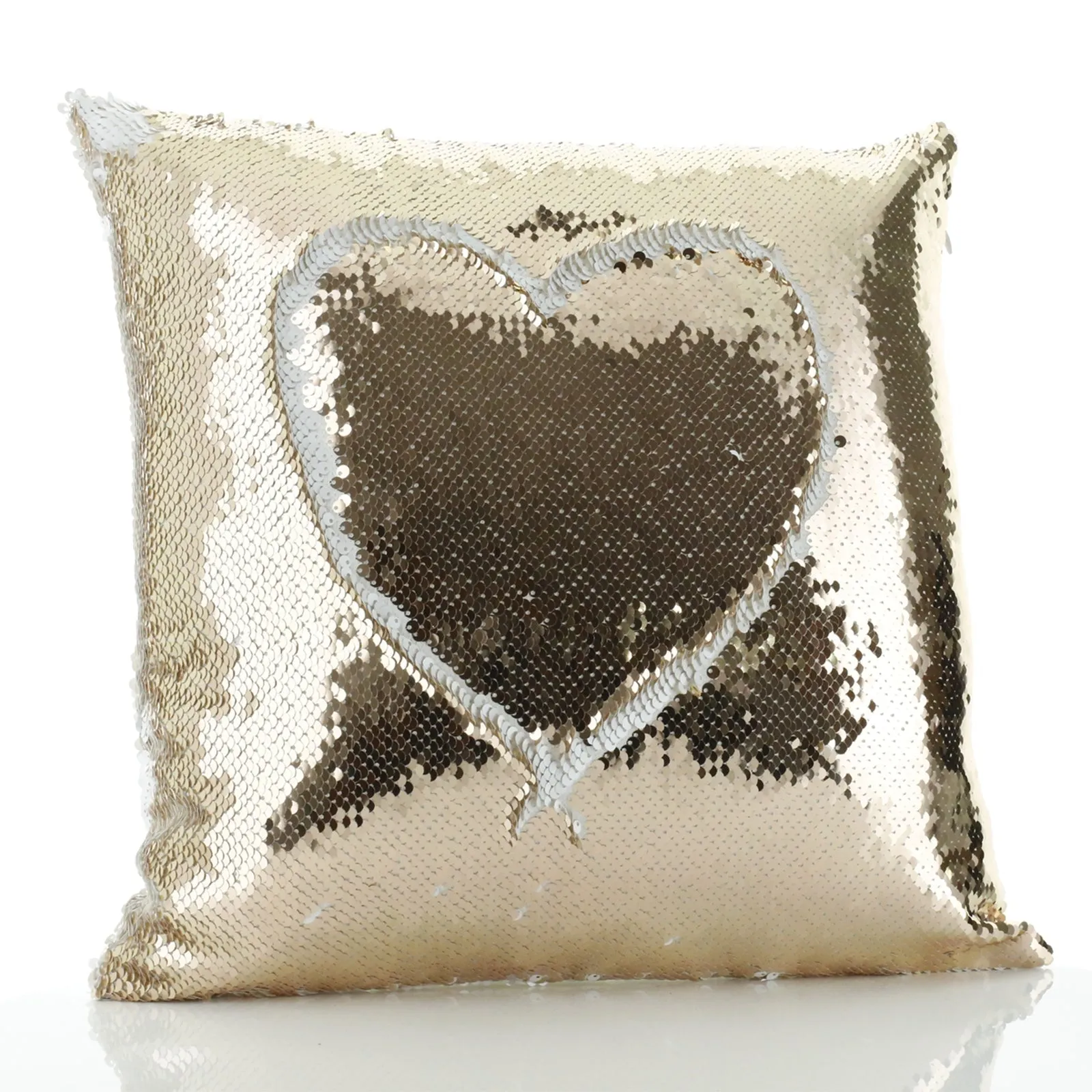 Personalised Sequin Cushion with Giraffe Blue Ice creams and Cute Text