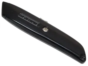 Personna Retractable Black Metal Utility Knife   1 Blade