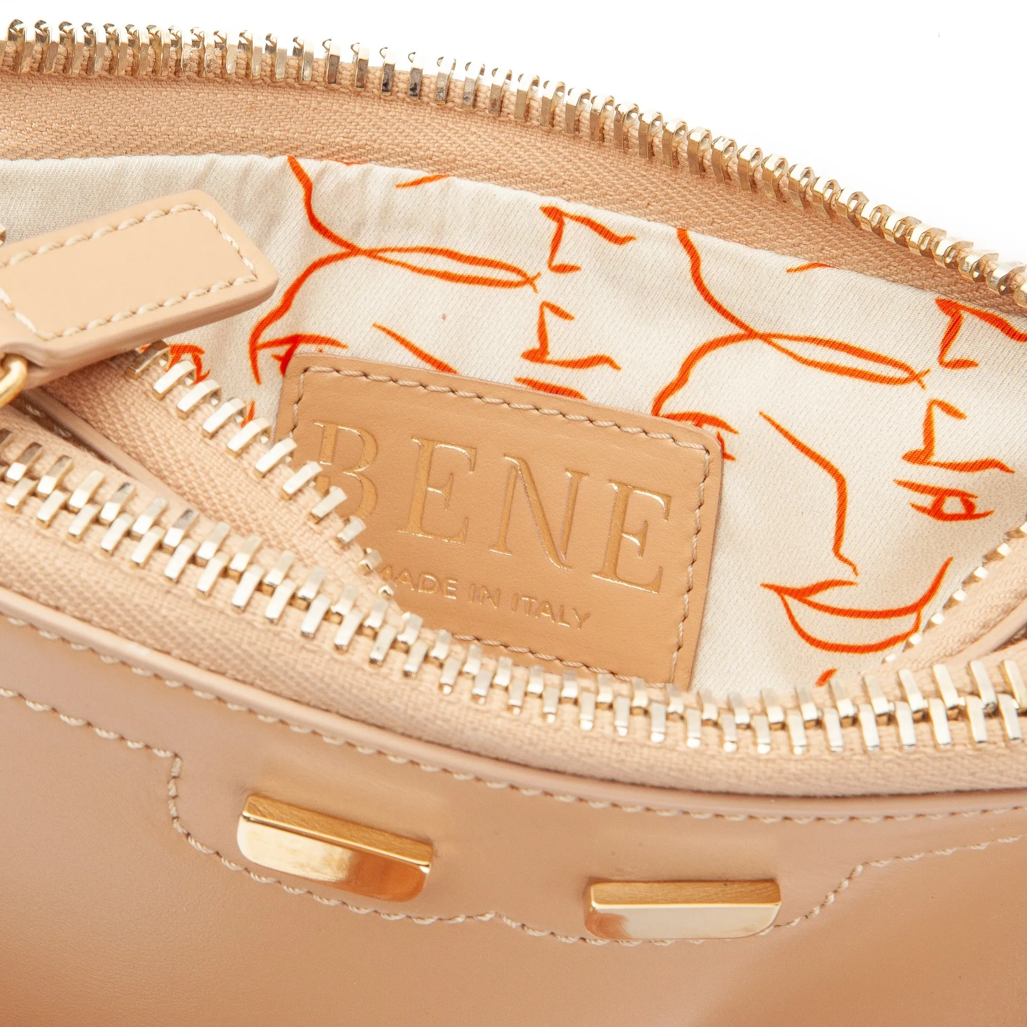 Peyton Double Zip in Tan