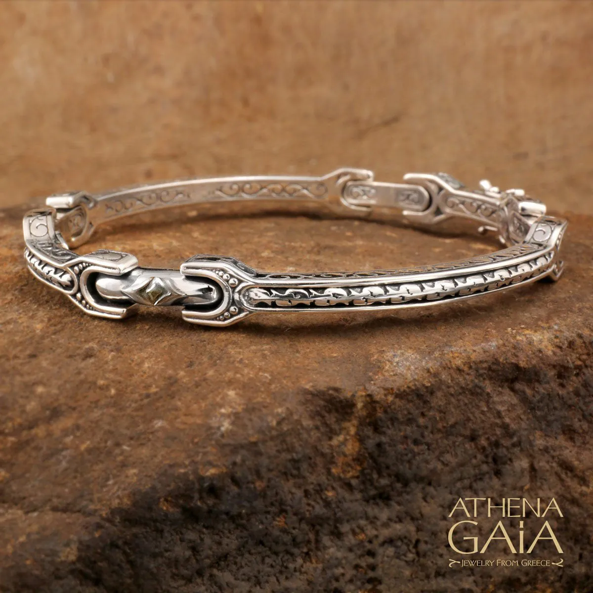 Pillgrip Segmented Thin Bangle Bracelet