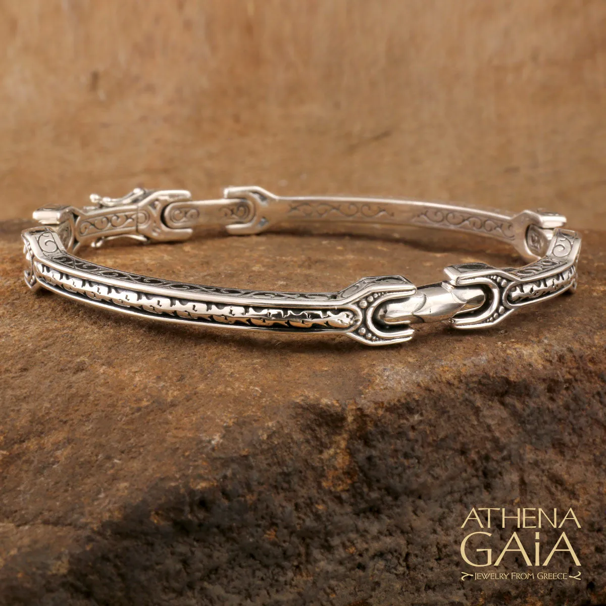 Pillgrip Segmented Thin Bangle Bracelet