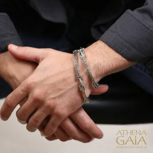 Pillgrip Segmented Thin Bangle Bracelet