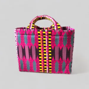 Pink Lemonade Kente Tote Bag