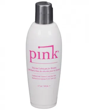 Pink Silicone Lube - 4.7 oz Flip Top Bottle