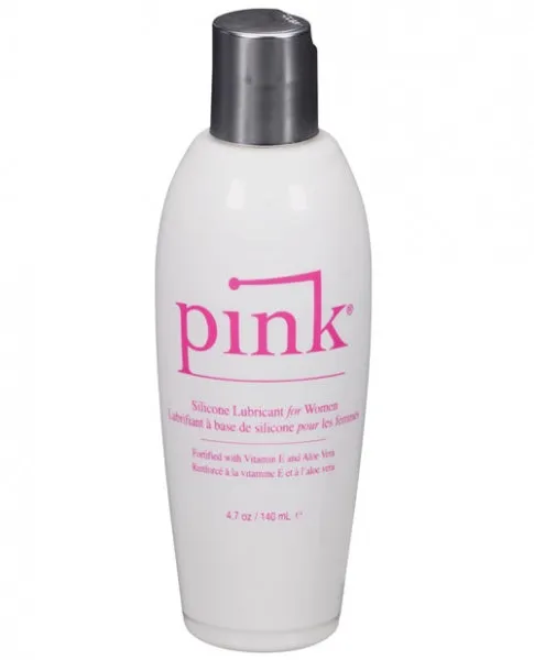 Pink Silicone Lube - 4.7 oz Flip Top Bottle