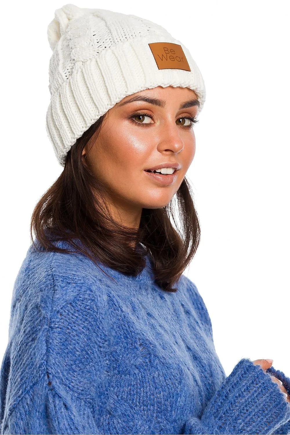 Plaid Flip-Up Beanie Luxe
