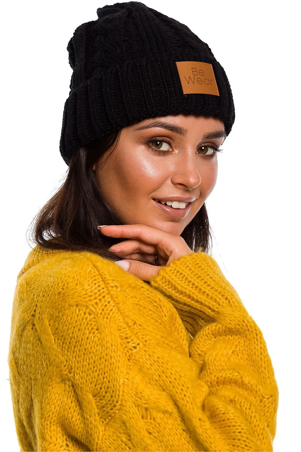 Plaid Flip-Up Beanie Luxe