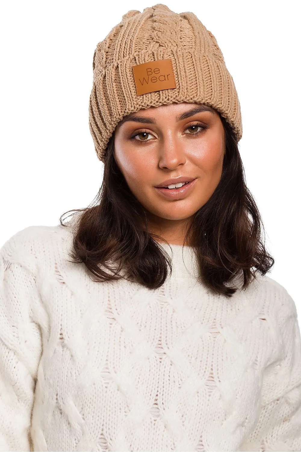 Plaid Flip-Up Beanie Luxe