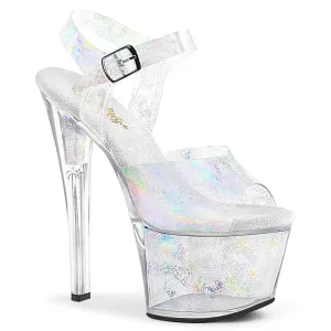 Pleaser Sky 308N Silver Holographic