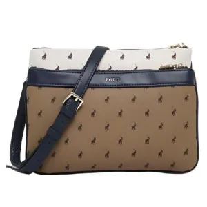 Polo Pennsula Double Pocket Sling Bag Navy