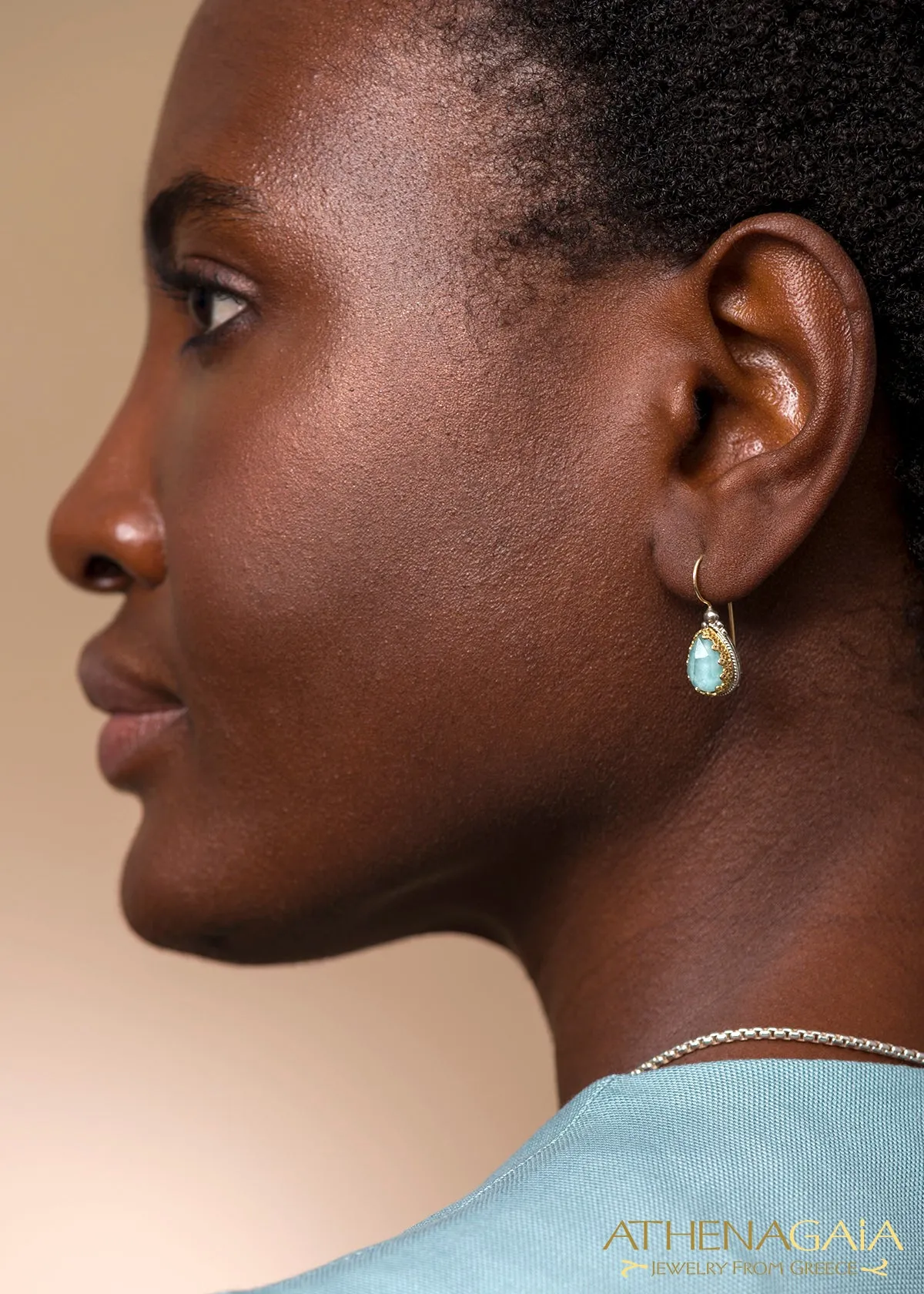 Pop Rocks Teardrop Scroll Top Earrings