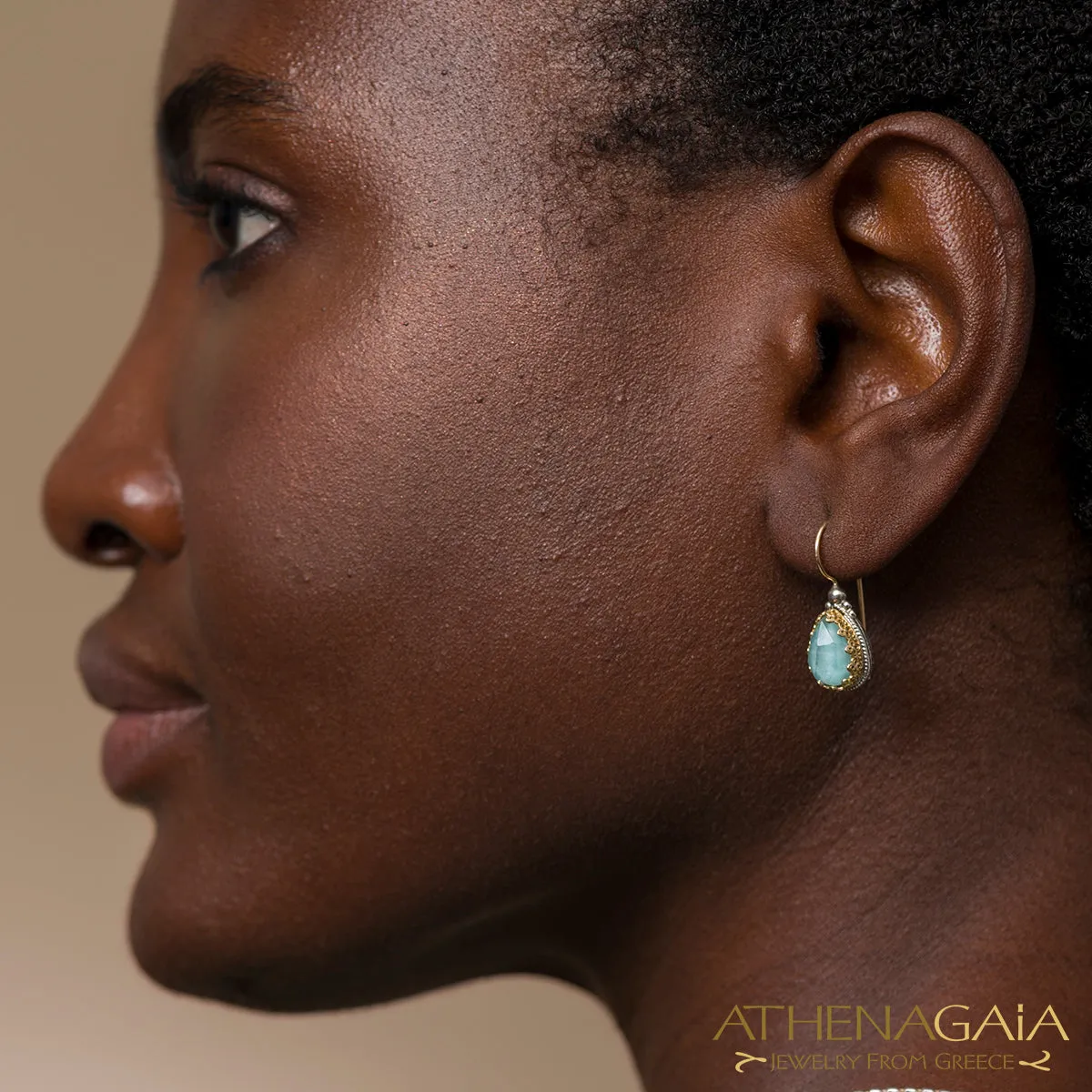 Pop Rocks Teardrop Scroll Top Earrings