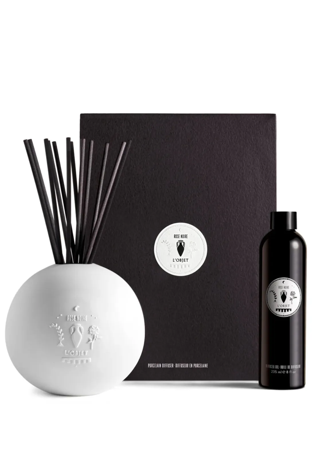 Porcelain Diffuser Set | Rose Noire