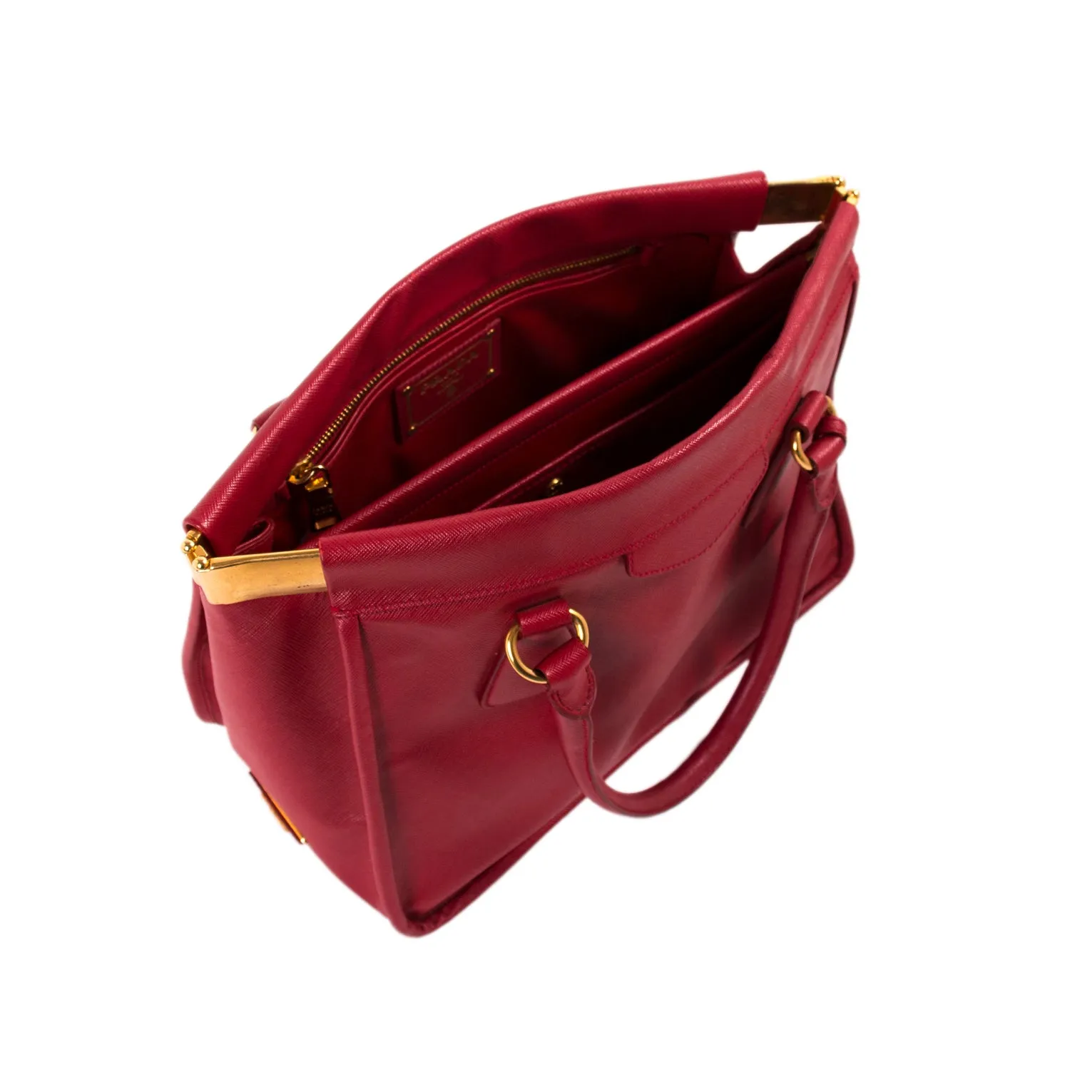 Prada Saffiano Lux Double Handle Tote Bag
