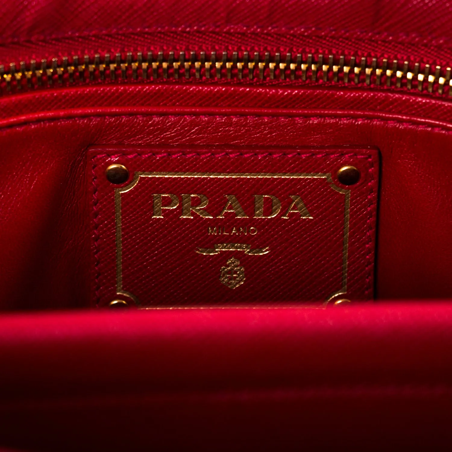 Prada Saffiano Lux Double Handle Tote Bag