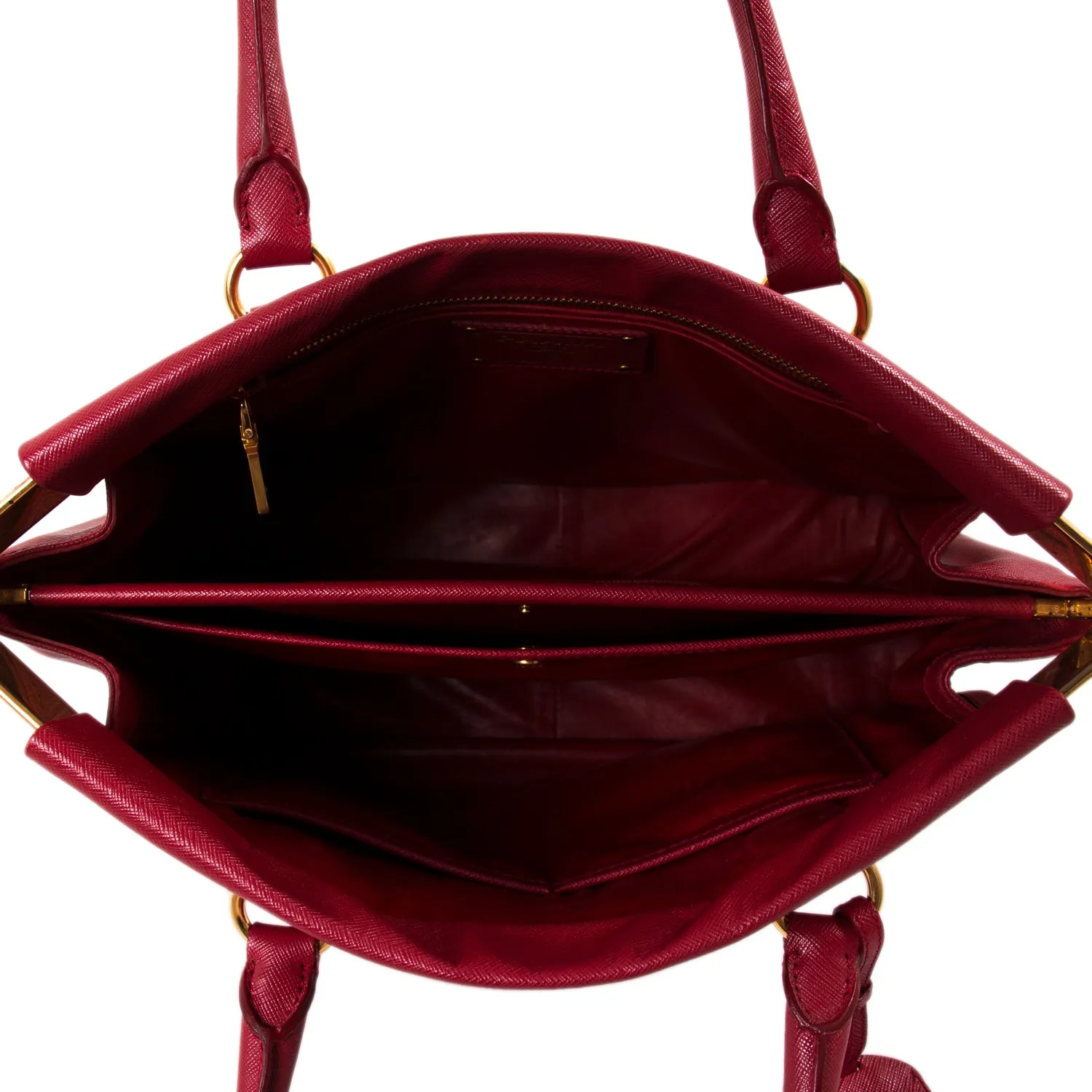 Prada Saffiano Lux Double Handle Tote Bag