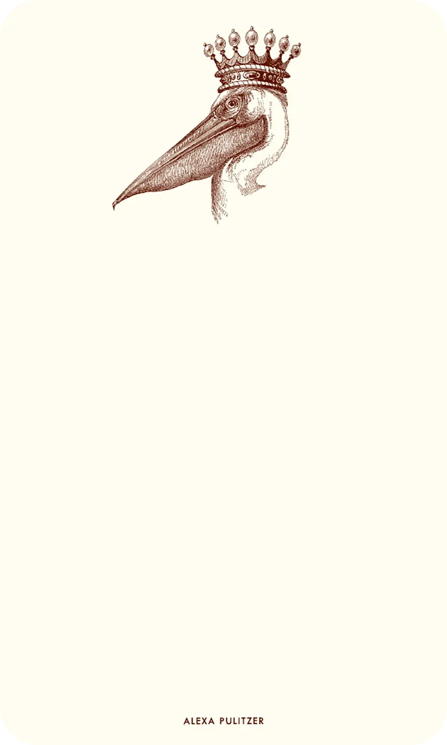 Queen Pelican Thinking Card