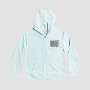 Quiksilver Radical Roots Zip Hoodie Blue Glass - Kids