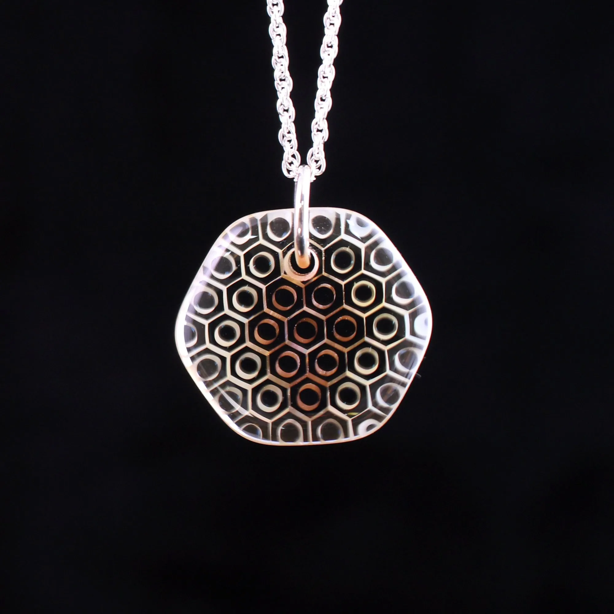 "Fortuna" Hex Honeyglass Necklace