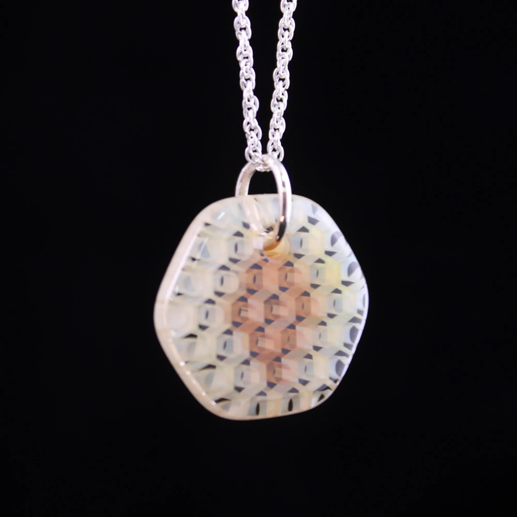 "Fortuna" Hex Honeyglass Necklace