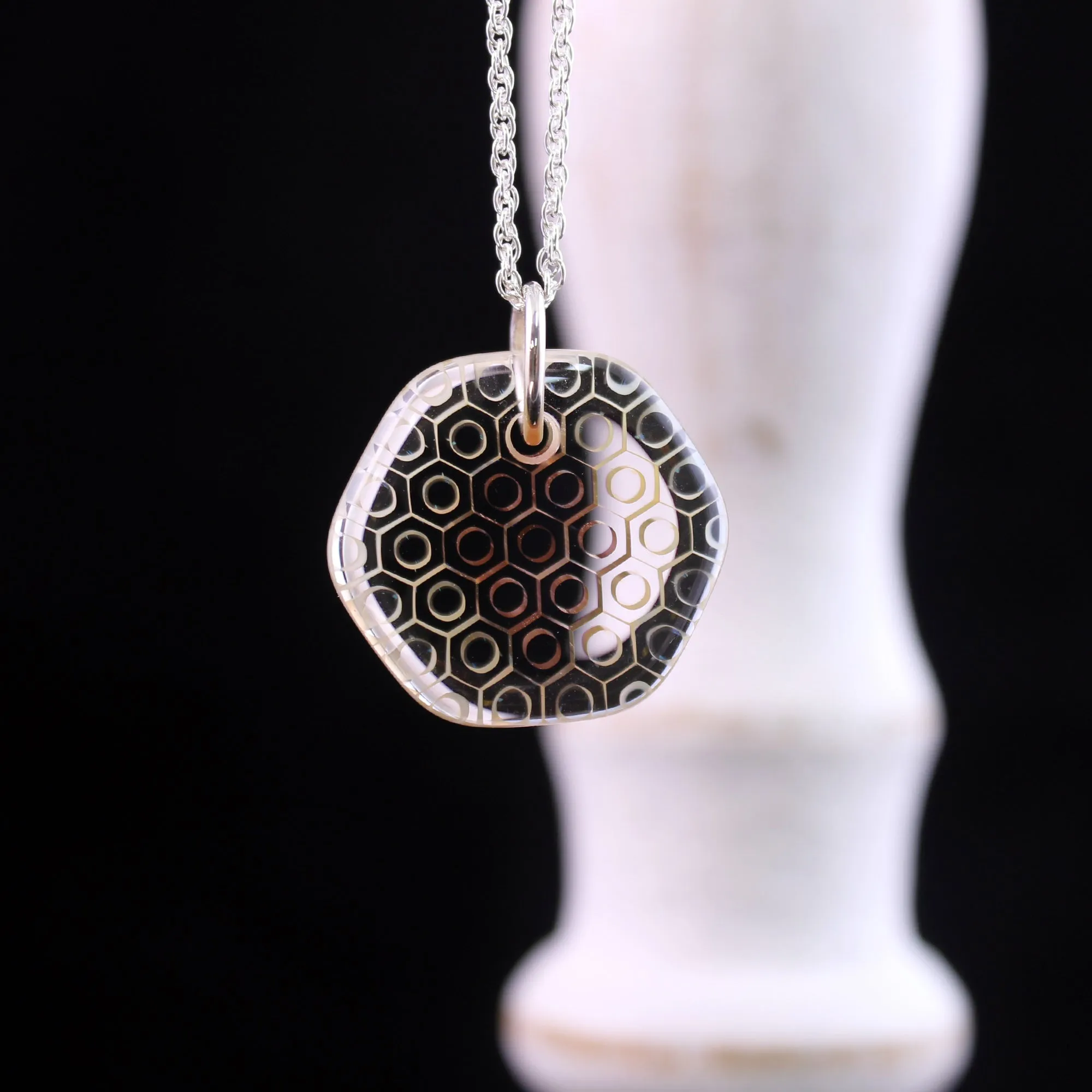 "Fortuna" Hex Honeyglass Necklace