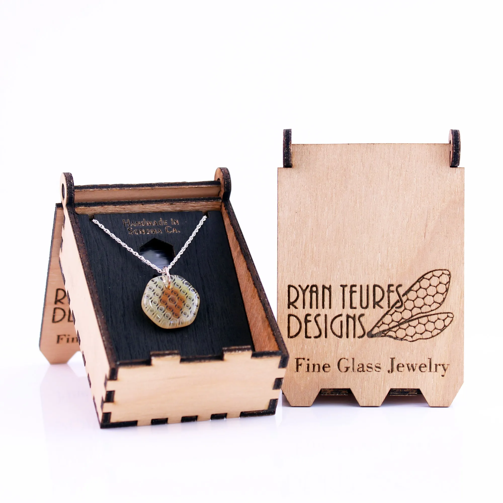 "Fortuna" Hex Honeyglass Necklace