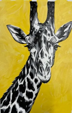 "Giraffe" Mixed Media