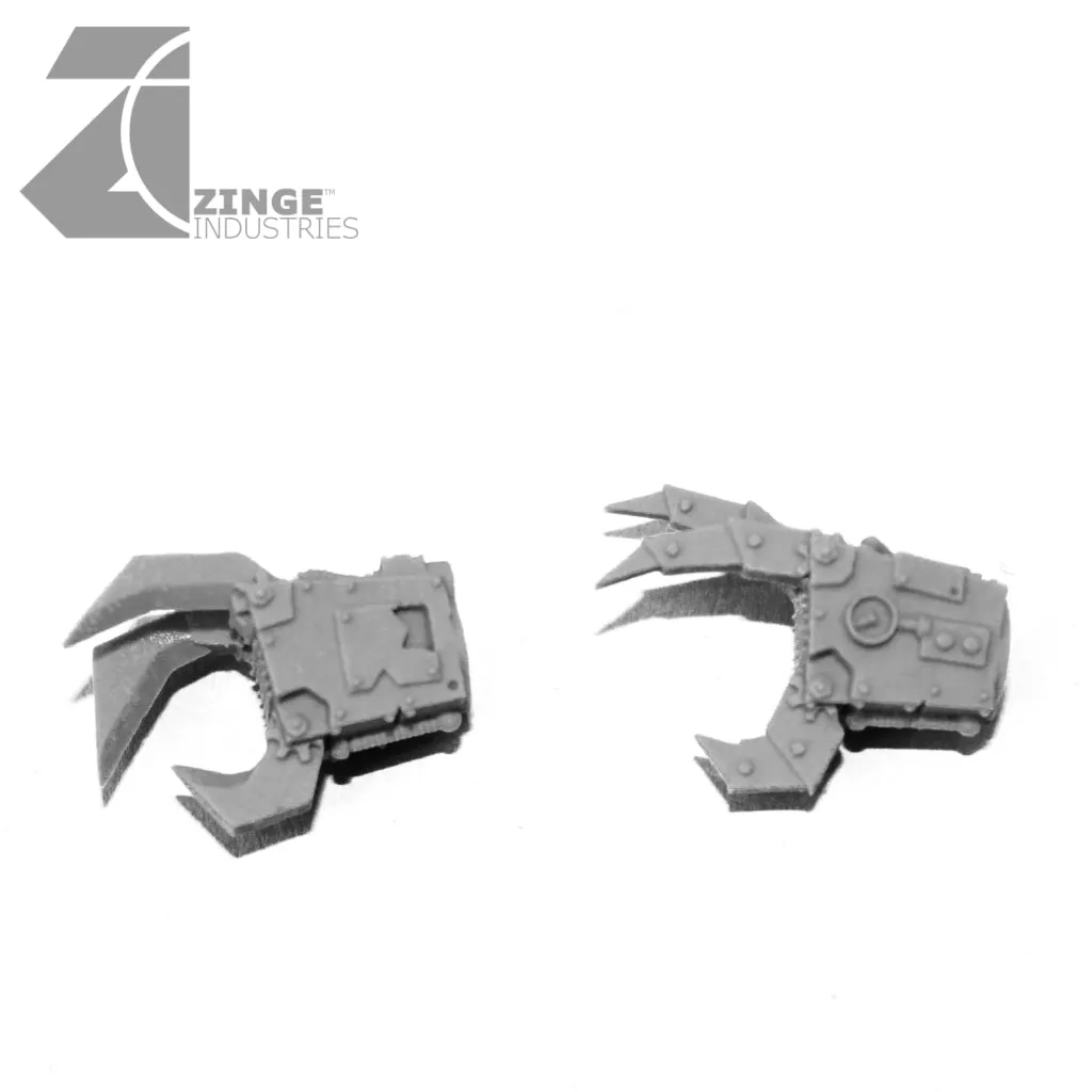 Ramshackle Mechanical Orc Claws Large Size Sprue set of 2