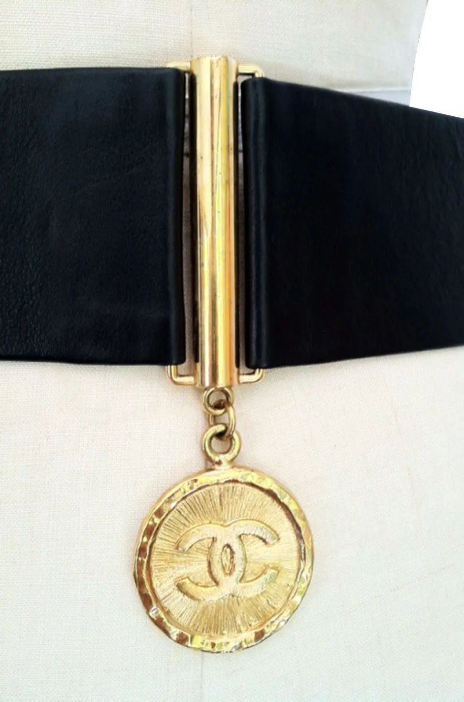 Rare CHANEL Charm Cinch Belt 1980s