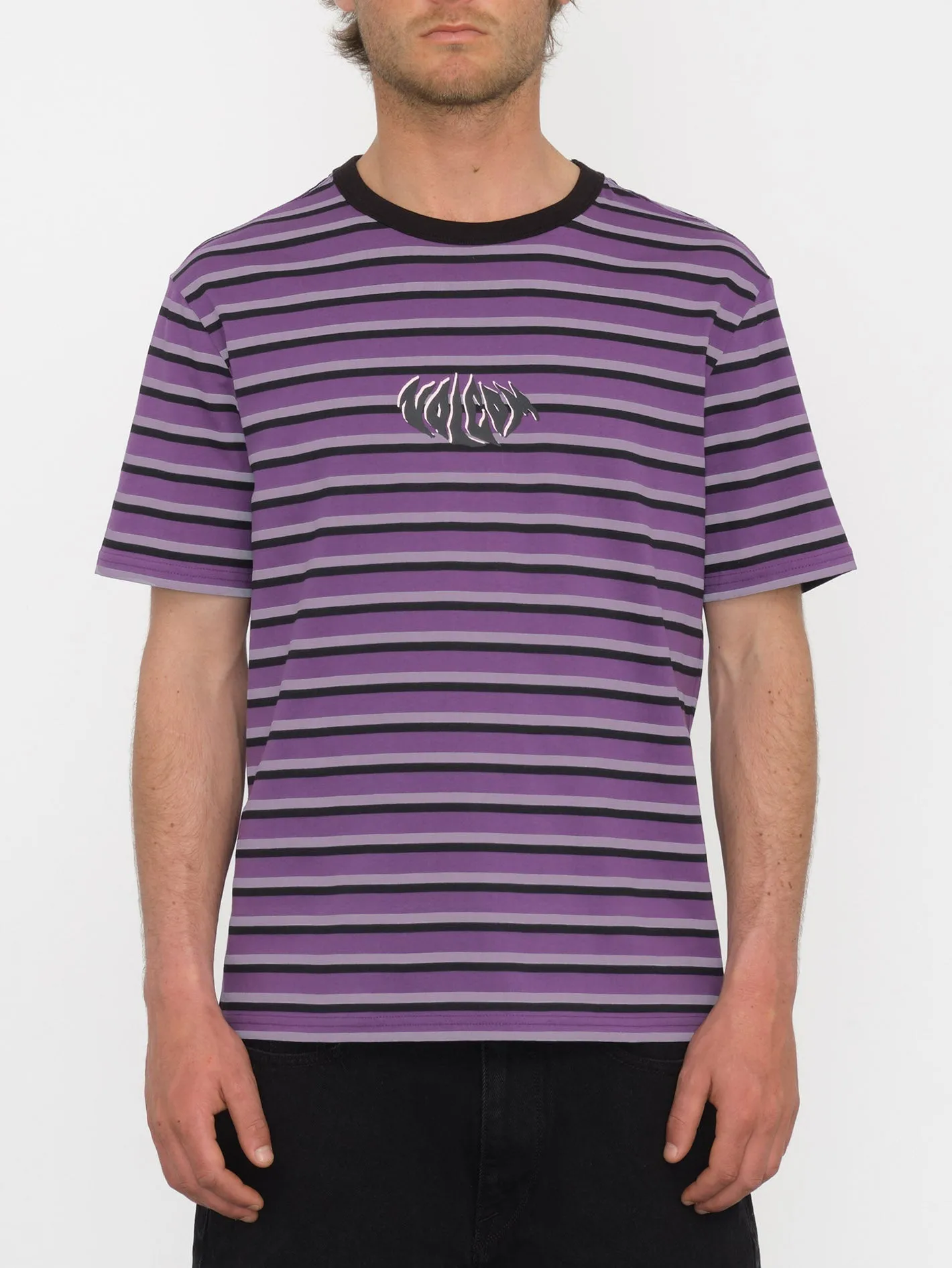 Rayeah Stripes T-shirt - DEEP PURPLE