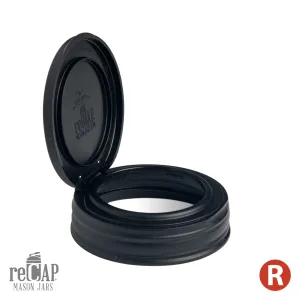 ReCAP Mason Jar Flip Cap - Black