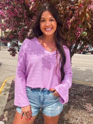 RELAY PULLOVER-LILAC