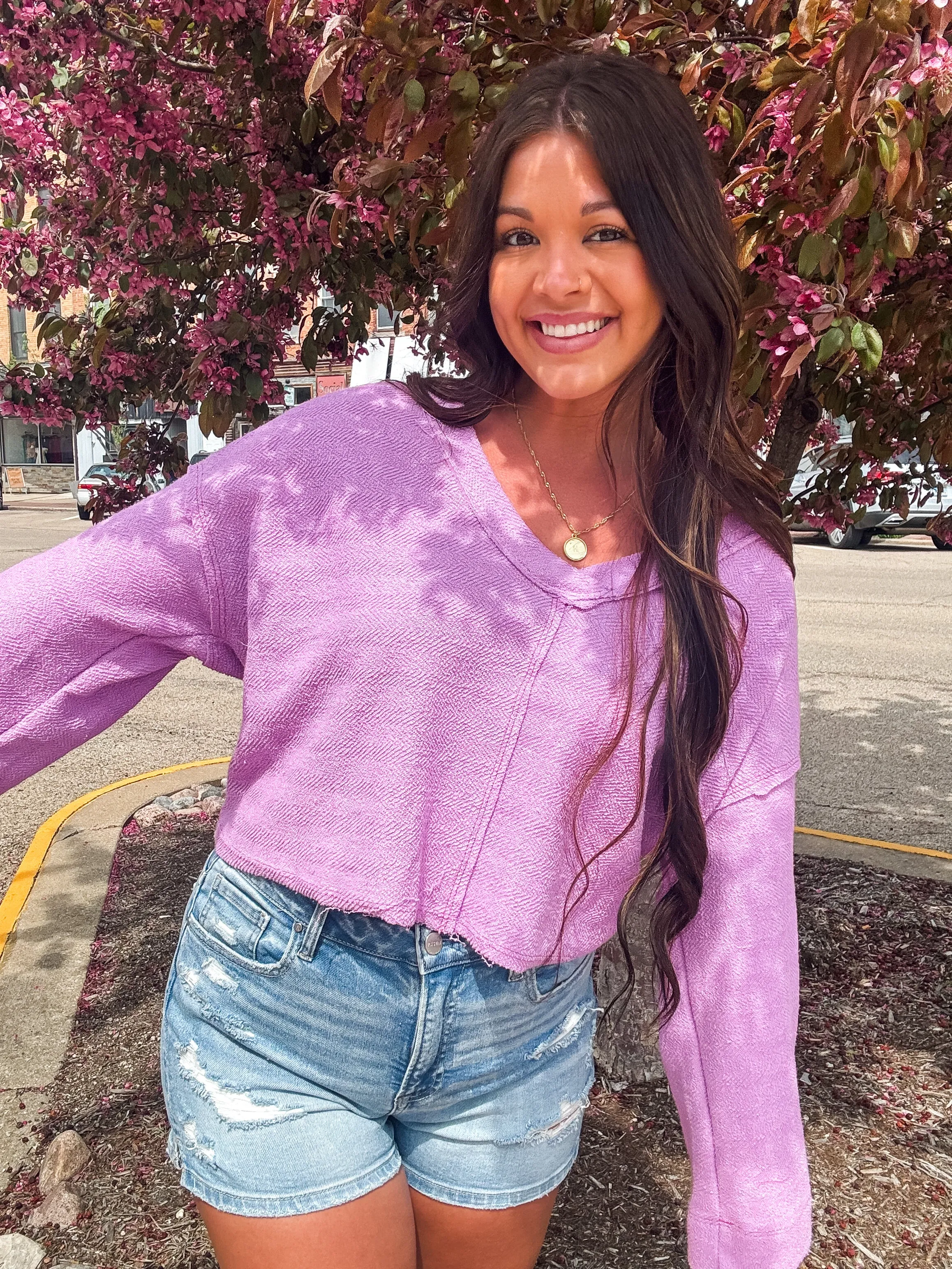 RELAY PULLOVER-LILAC